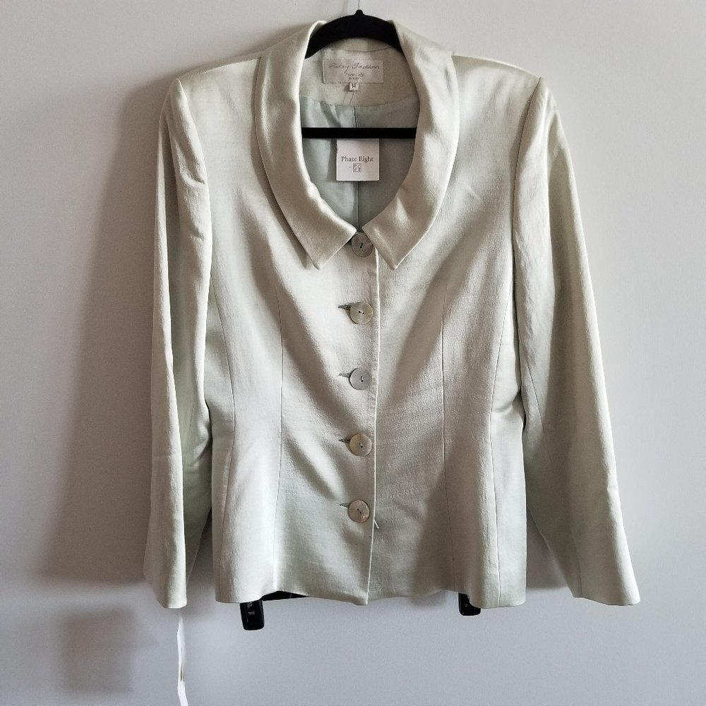 Patsy Seddon England Wool blend Suit, Size 14, New